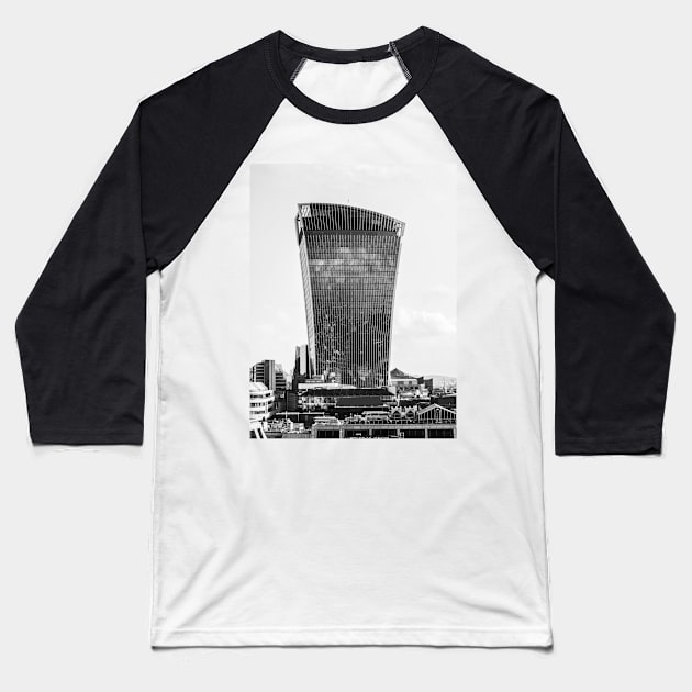 The Walkie Talkie Building, London Baseball T-Shirt by GrahamPrentice